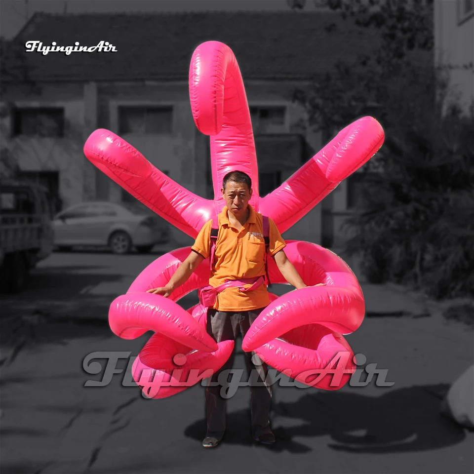 Walking Inflatable Tentacle Costume Dancing Wing Wearable Blow Up Parade Suit For Stage Show