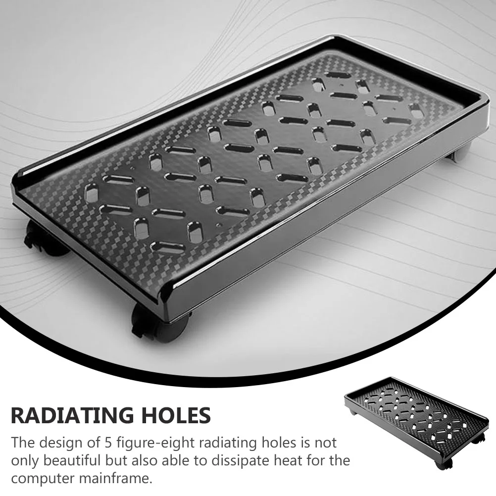 Computer Basis Turm Regal PC Warenkorb Halter Fall CPU Ständer mit Rädern Rack Abs Roll Lagerung