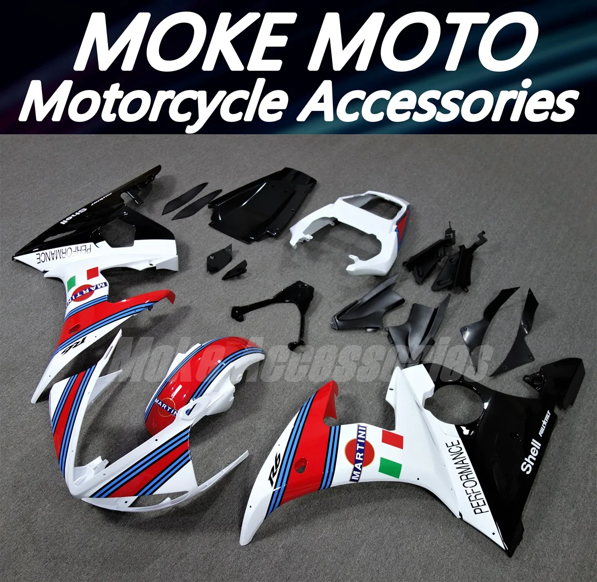 Motorcycle Fairings Kit Fit For Yzf R6 2003 2004 2005 Bodywork Set High Quality Abs Injection Black White