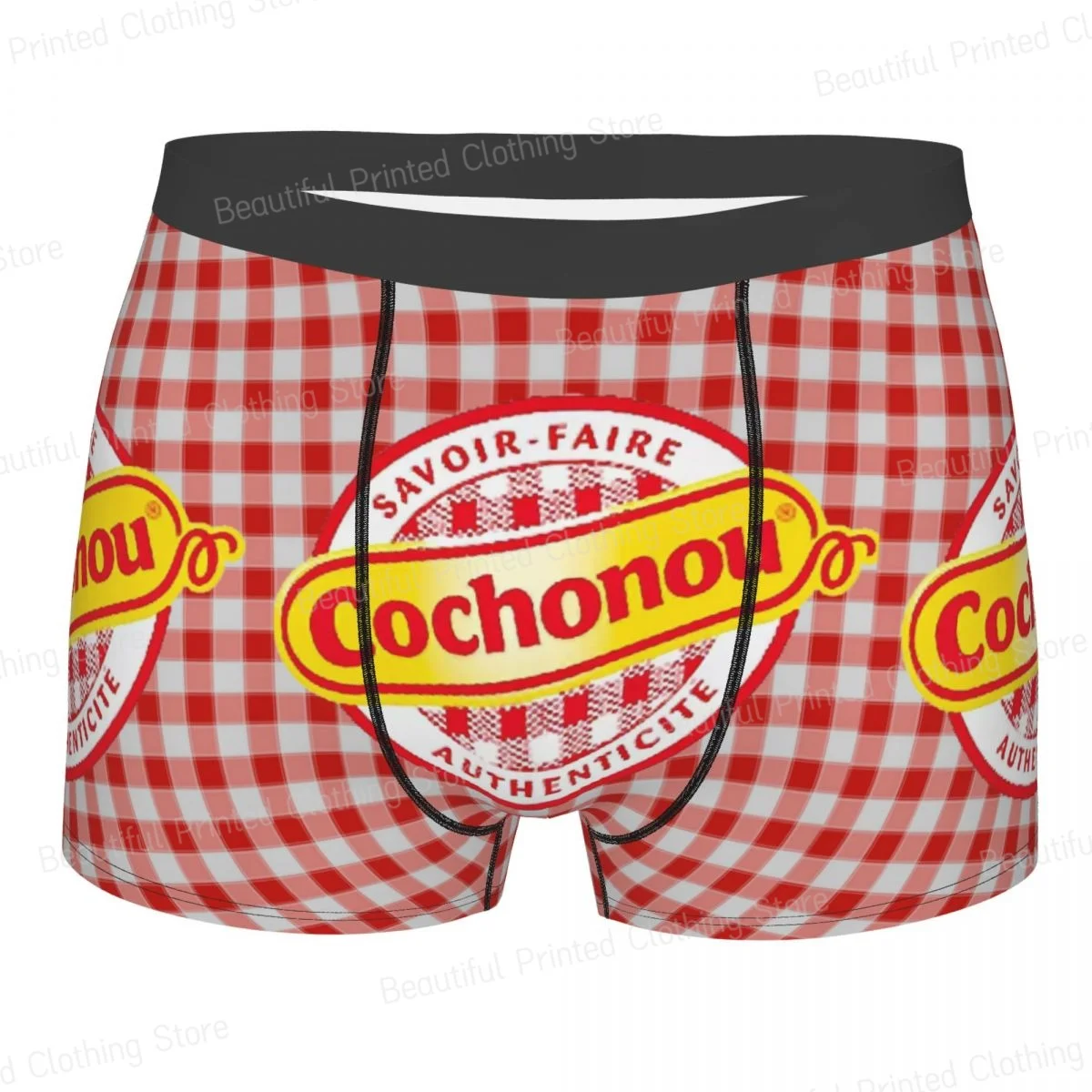 

Pig Cochonou Logo Man's Boxer Briefs Cochonou Highly Breathable Underwear High Quality Print Shorts Gift Idea