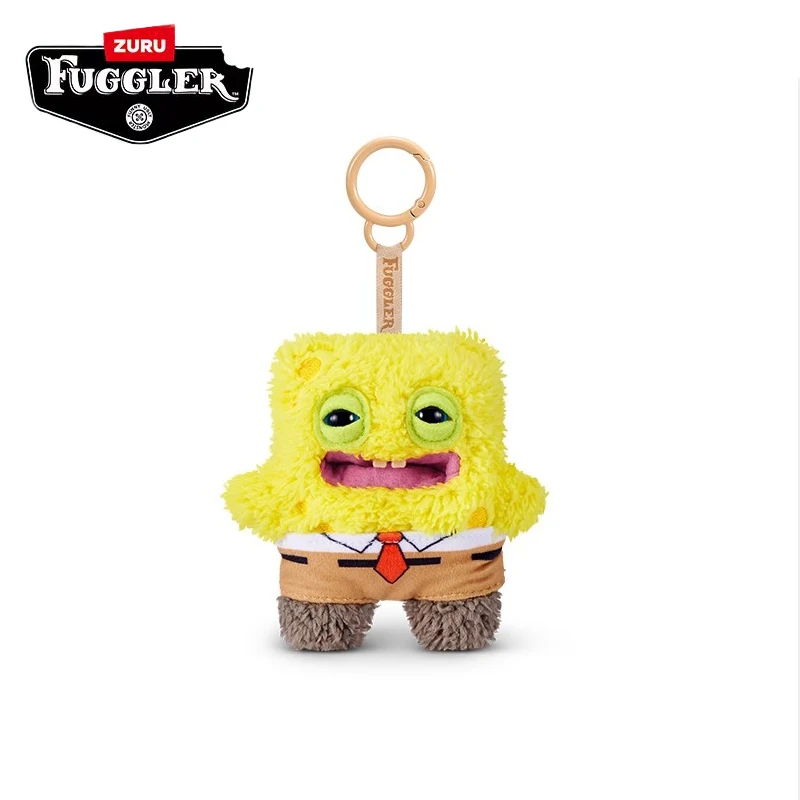 

Fuggler Plush Doll Pendant SpongeBob SquarePants Patrick Star Ugly Cute Teeth Monster Backpack Keychain Keyring Children Gifts