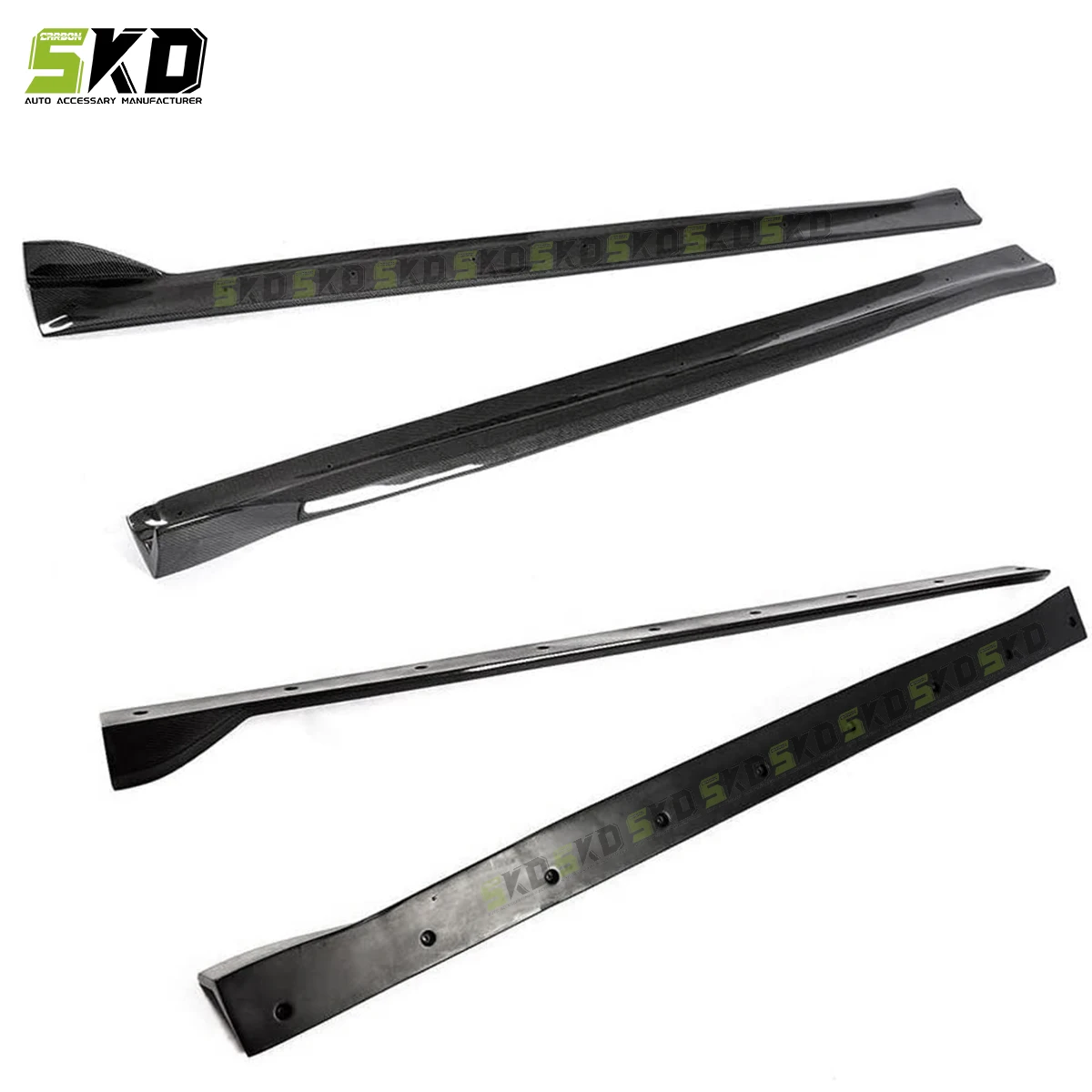 For BMW X5M X6M F85 F86 2014-ON  Harman Type Dry Carbon Fiber Side Skirt