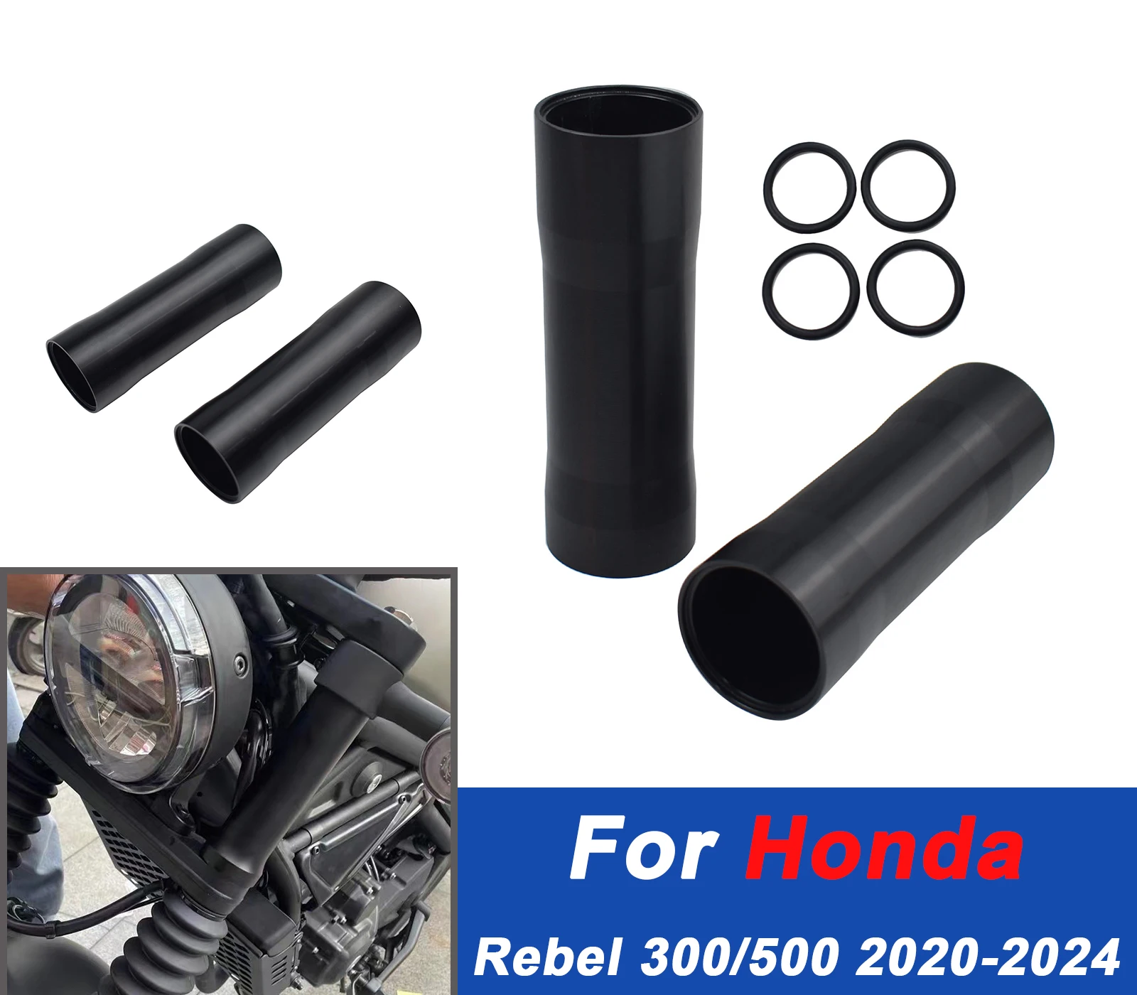 

For CMX500 CMX300 Fork Gaiters Boots ForHonda Rebel CM CMX500 300 2020-2024 Motorcycle FrontFork Shock Absorber Dust Accessories