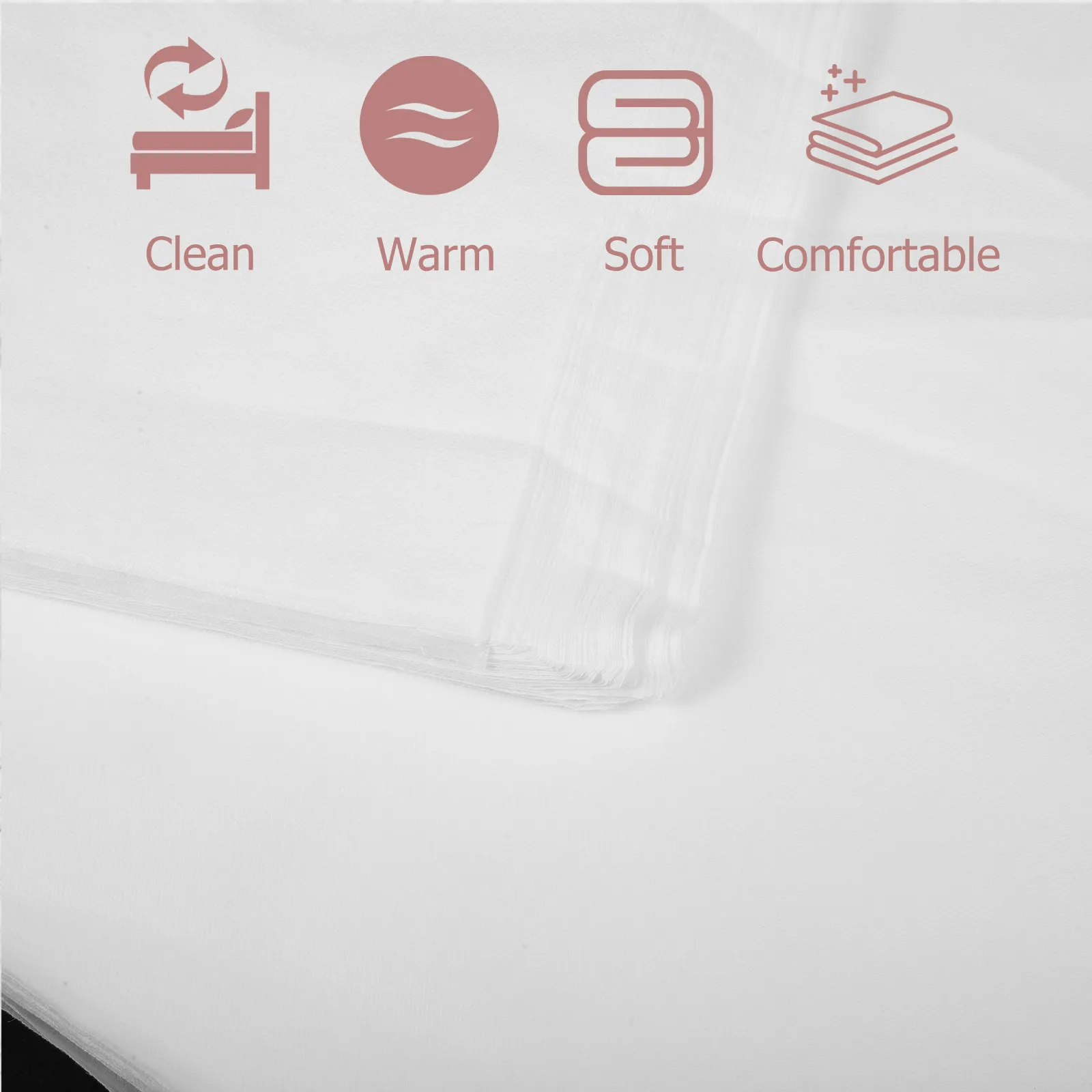 100 serviettes jetables non tissées, extra douces, épaisses et absorbantes, pour salle de bain, cuisine, hôtel, salon, spa, voyage