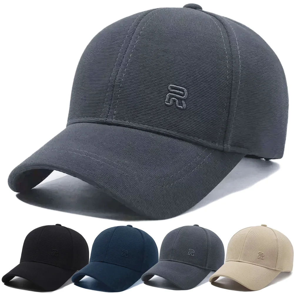 Hot Sale Unisex Classic Embroidered R Baseball Cap Adjustable Hat For Men & Women Daily Casual Wear & Outdoor Activities Caps