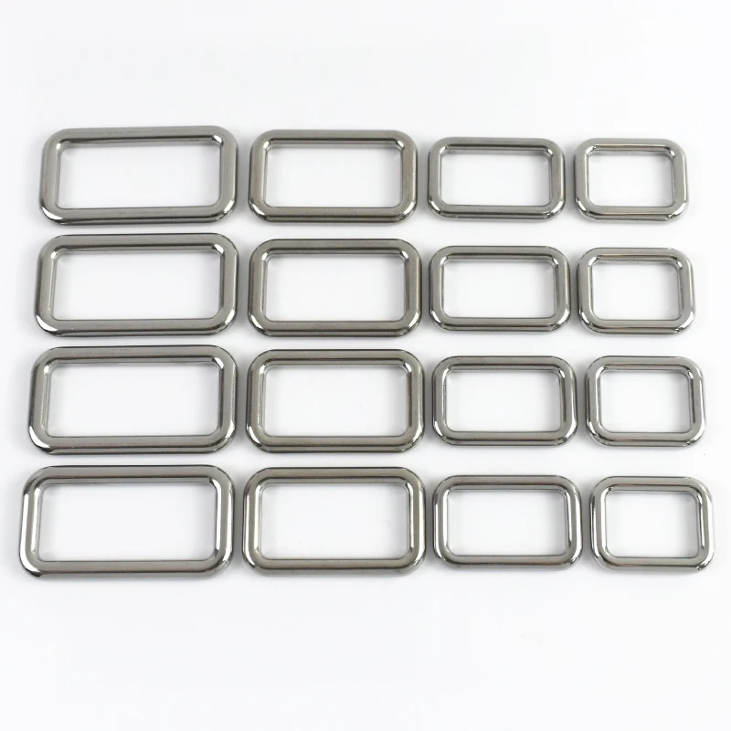 

2-10Pcs 20-38mm Stainless Steel Rectangle Buckles for Bag Strap Pet Collar Square O Ring Clasp DIY Bags Hardware Accessories