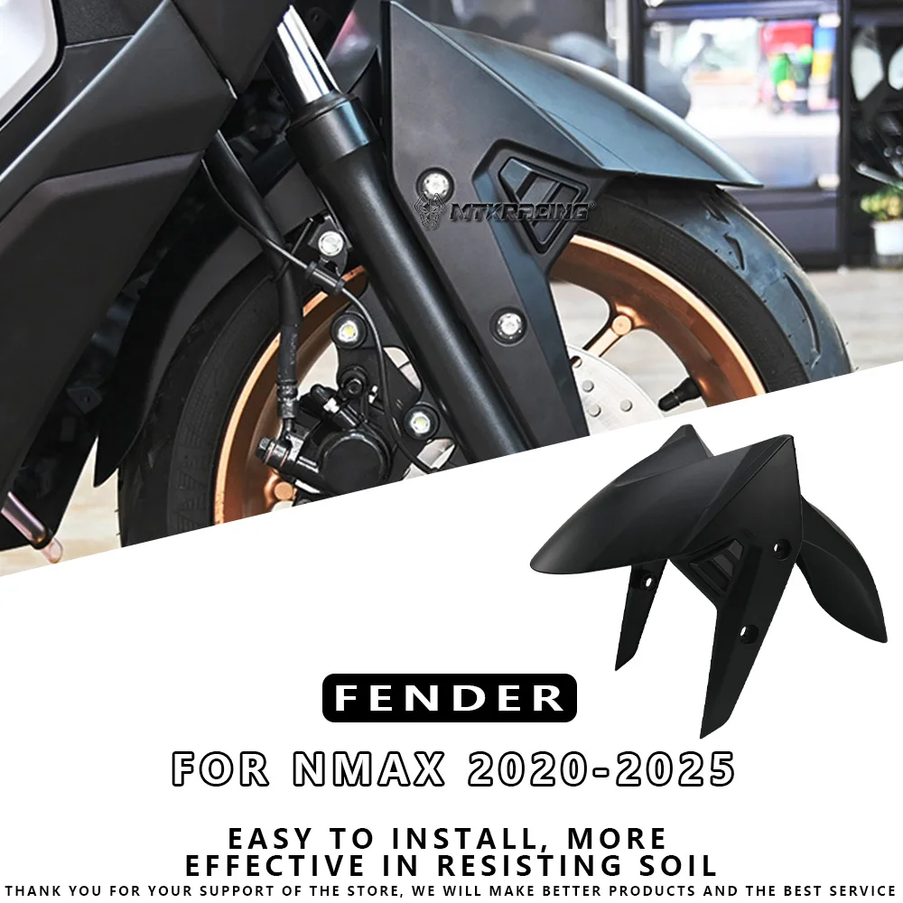 

Переднее крыло MTKRACING для YAMAHA NMAX 2020-2025, переднее крыло мотоцикла, защита из углеродного волокна, аксессуары для объятий шин