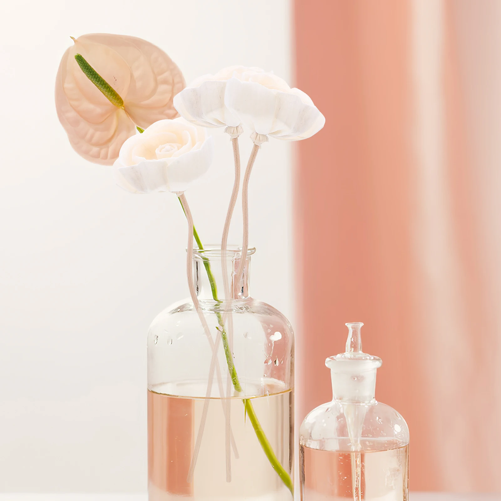 

10Pcs Dried Flower Diffuser Sticks Rattan Essential Oil Aroma Sticks Home Fragrance Diffuser Room Aromatic Accessories