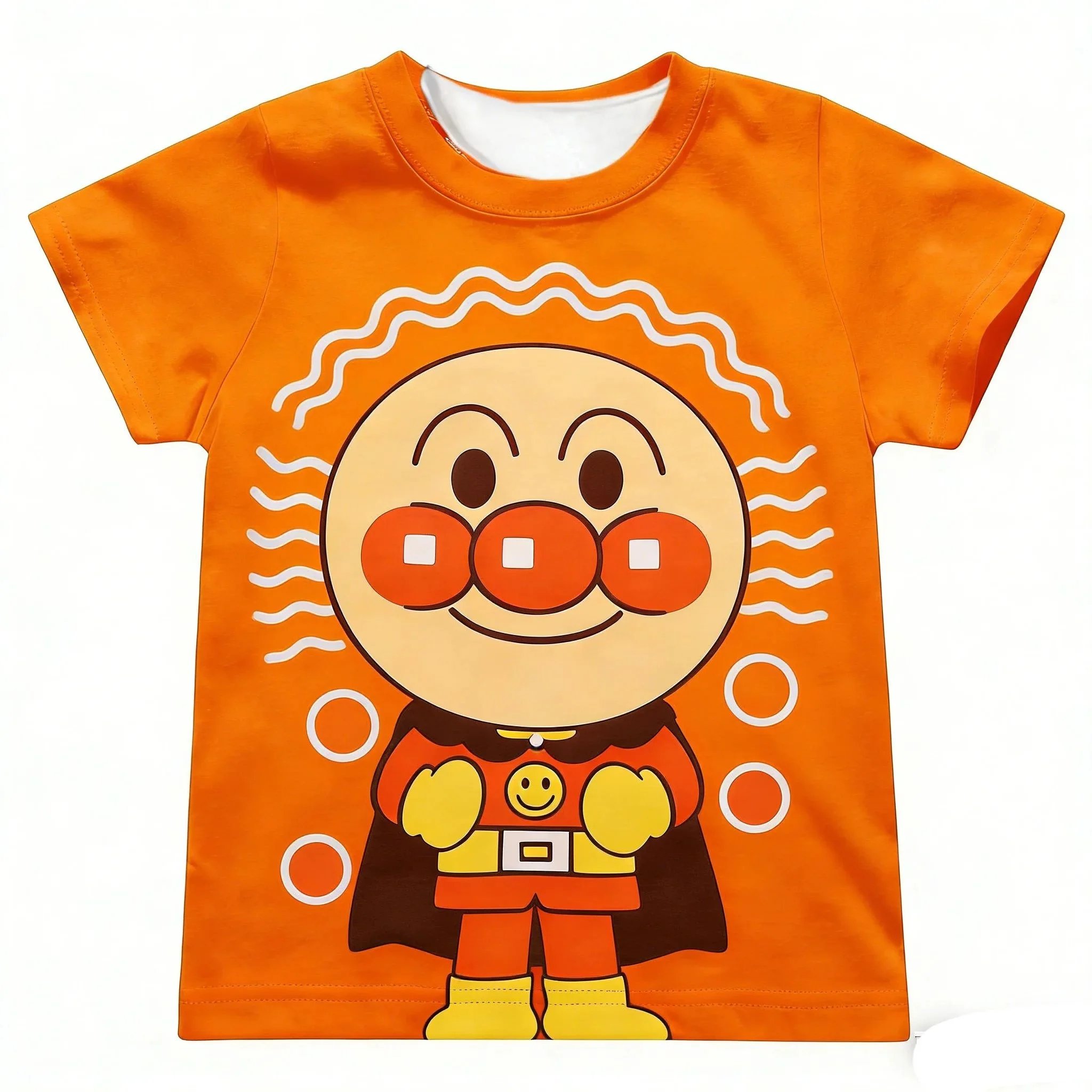 Kinder-Anpanman-Baikinman-Anime-T-Shirt, Herren-T-Shirt, Damen-T-Shirt, Oberteil für Jungen, Kinder, Eltern-Kind-Set, schnelltrocknend, kurzärmelig, Kinder-T-Shirt. – Detail 11
