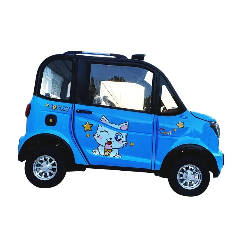 2 Door Chinese 4 Seater Electric Vehicle Automatic Mini Electric Car For Teenager