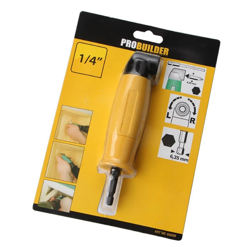 90-Degree Electric Screwdriver Electric Drill Corner Extension Fittings Right-Angle Screwdriver