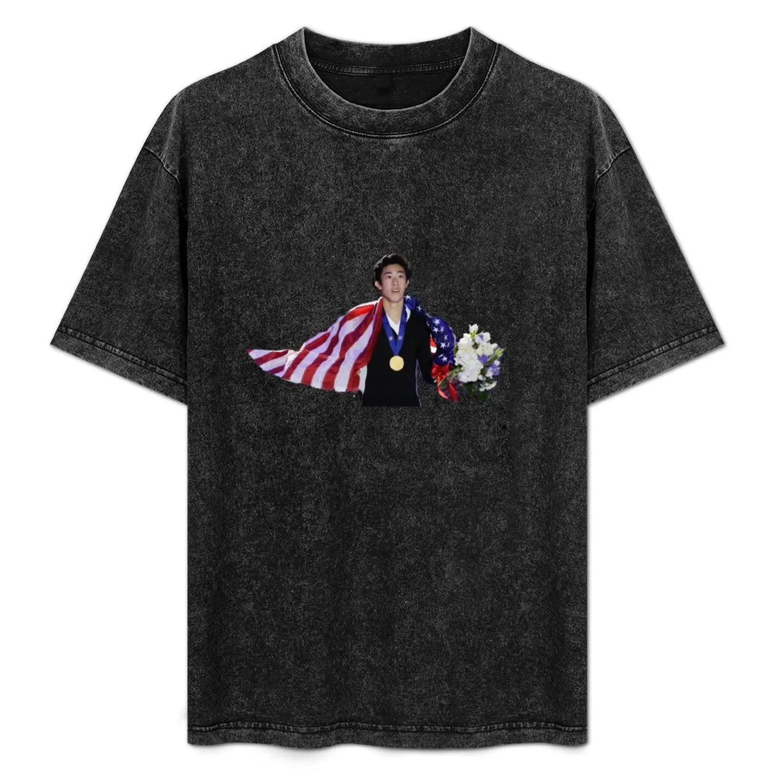 

Nathan Chen World Champion T-Shirt essential t shirt graphic tee shirt Men's cotton t-shirt