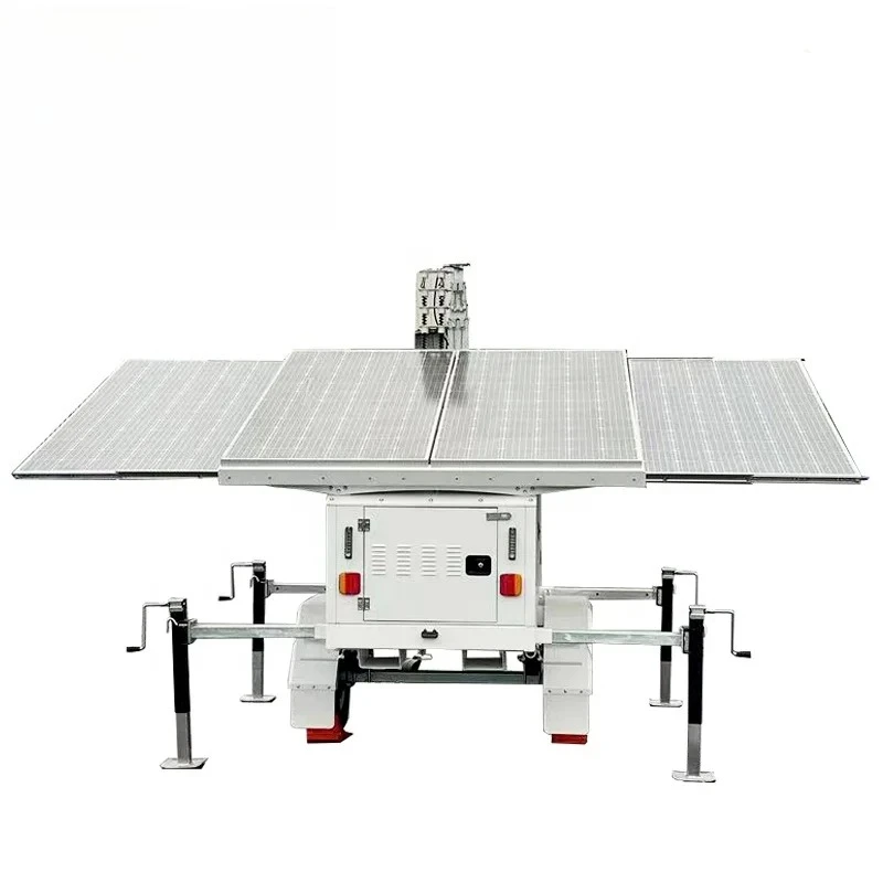 USA Standard Monitoring Mobile Solar Trailer Tower/surveillance Trailer Tower