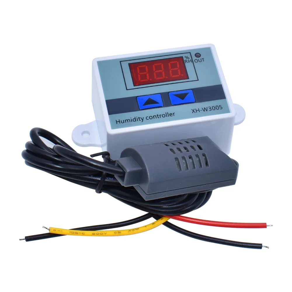 Цифровой регулятор влажности, реле влажности 12 в 24 В 220 В, гигрометр, переключатель контроля влажности, регулятор + датчик влажности