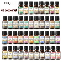 Euqee 41 Flessen Geuroliën Set Voor Diffuser, Kaars Maken 10Ml Kokos & Vanille Zeebries Koffie Freesia Pompoentaart Olie