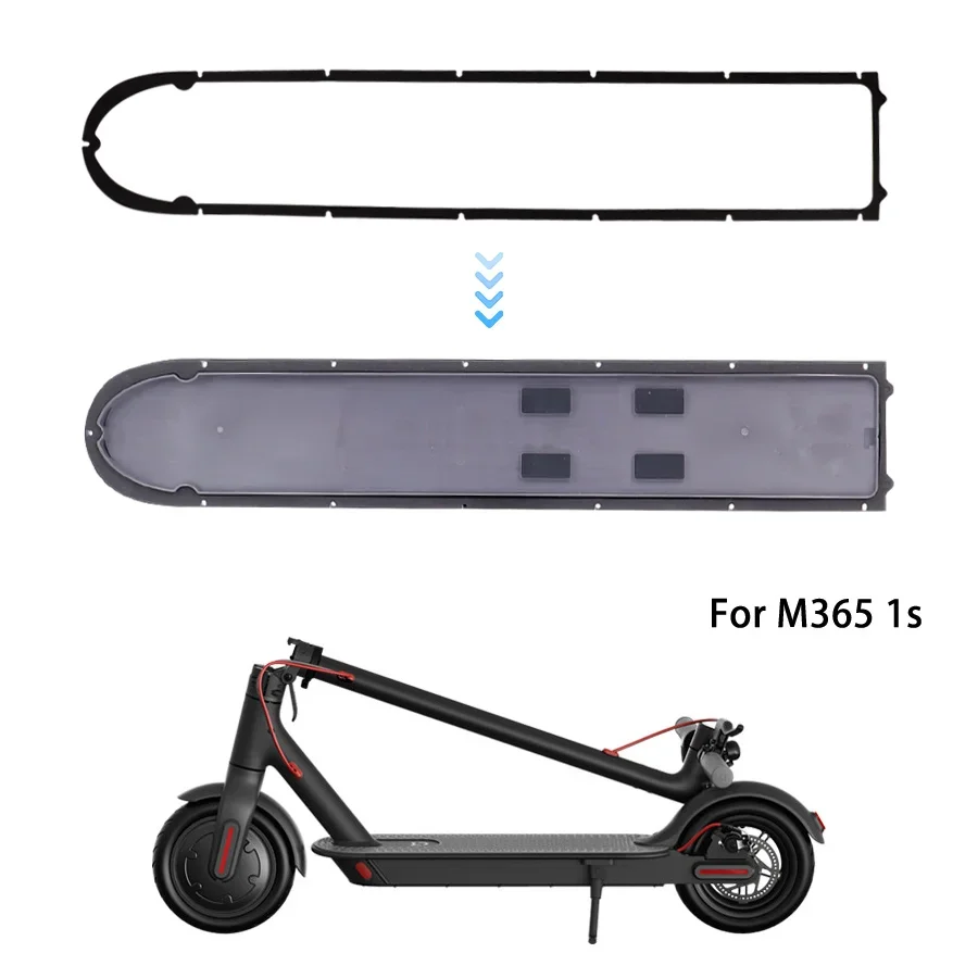 Peças de montagem da tampa da bateria inferior para xiaomi m365 scooter elétrico silicone pé almofada kit 17 pçs parafusos tampa da bateria inferior