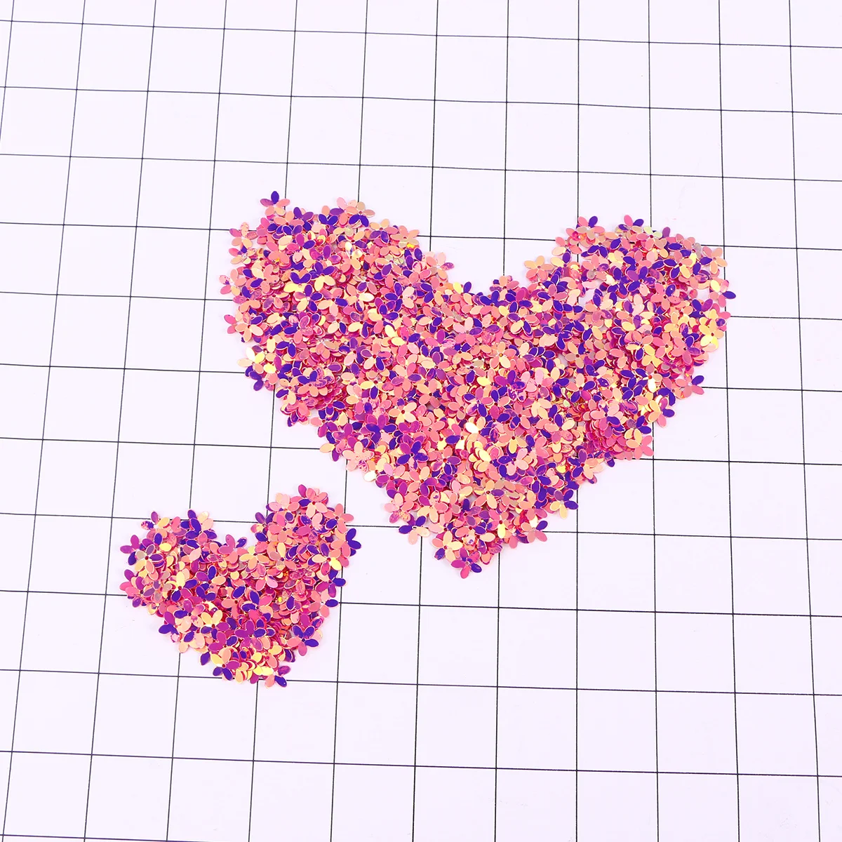 

800pc 10Mm Five-Petal Flower Sequins Bright Double-Sided Rosy Pvc Clothing Decor Diy Patches For Hats Pants Coats Sewing