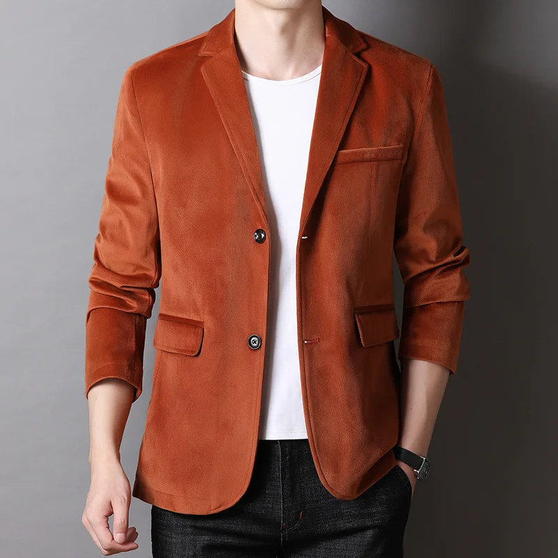 

k41Autumn suit men's casual single suit middle-aged jacket