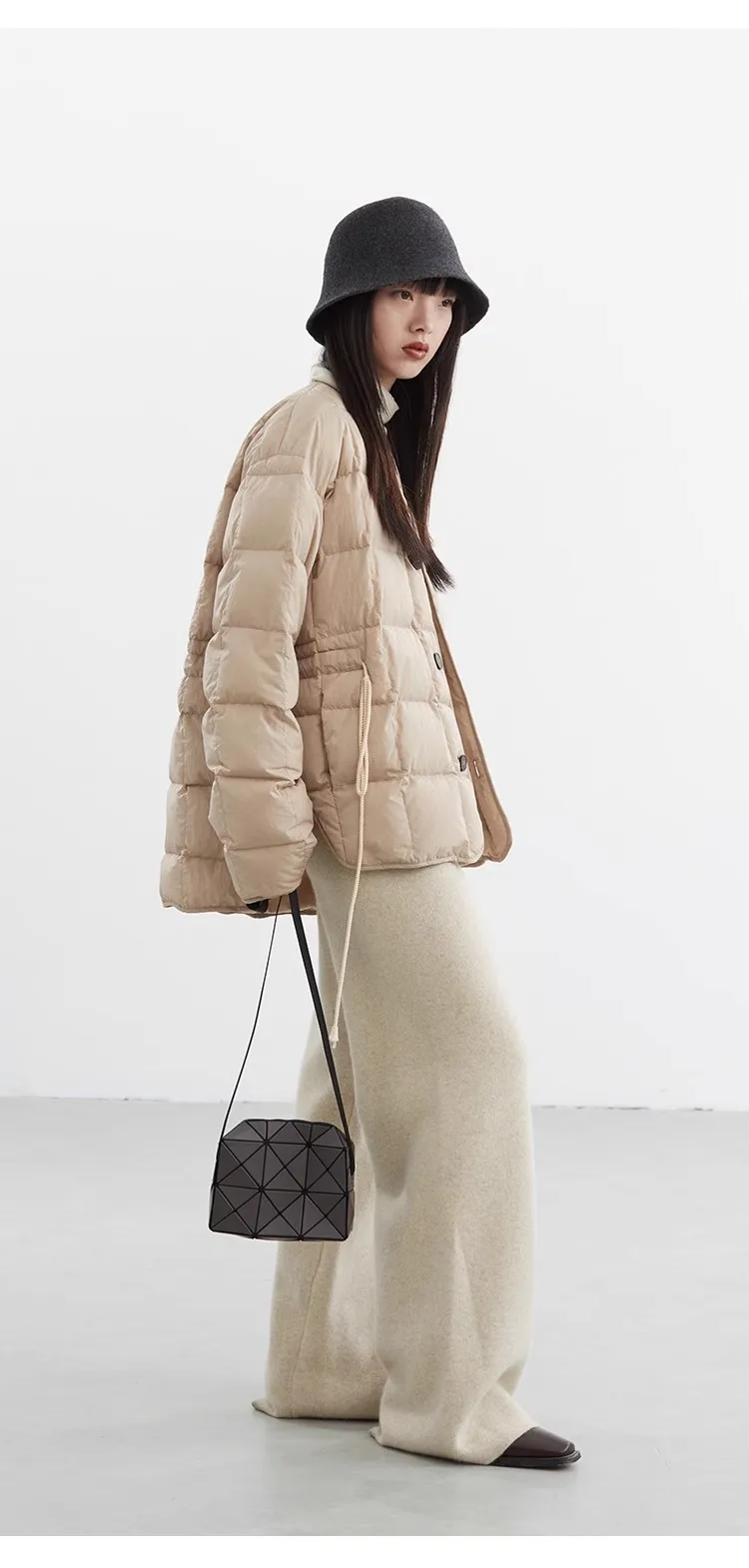 Lightweight Style~ Goose down Jacket for Petite Women, Autumn and Winter Coat, Casual Loose Fit, Versatile Warm Top for Women