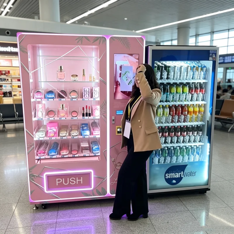 Beauty Vending Machine Lash Vending Machine Eyelash Dispenser Hair Extension Steel LED Display for Salon Retail Custom