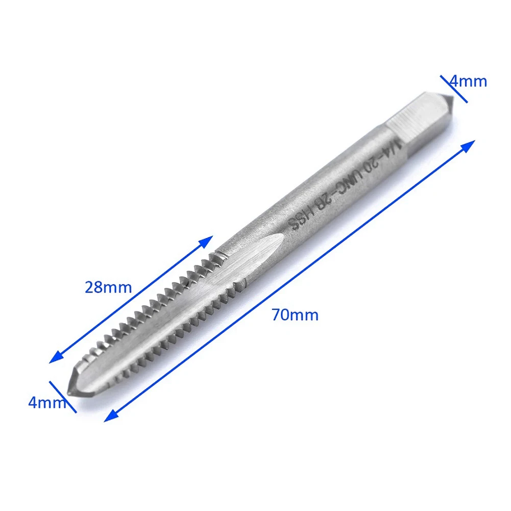For DIY Projects Overall Length Approx. 70mm Screw Tap Straight Flute Tap Wear High Temperature Chip Evacuation