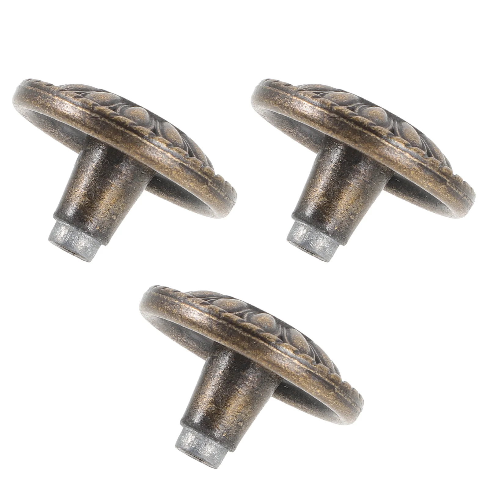 

3Pcs Vintage Round Cabinet Knobs Decorative Drawer Handles Retro Dresser Pulls Kitchen Cabinet Hardware Vintage Door Knobs