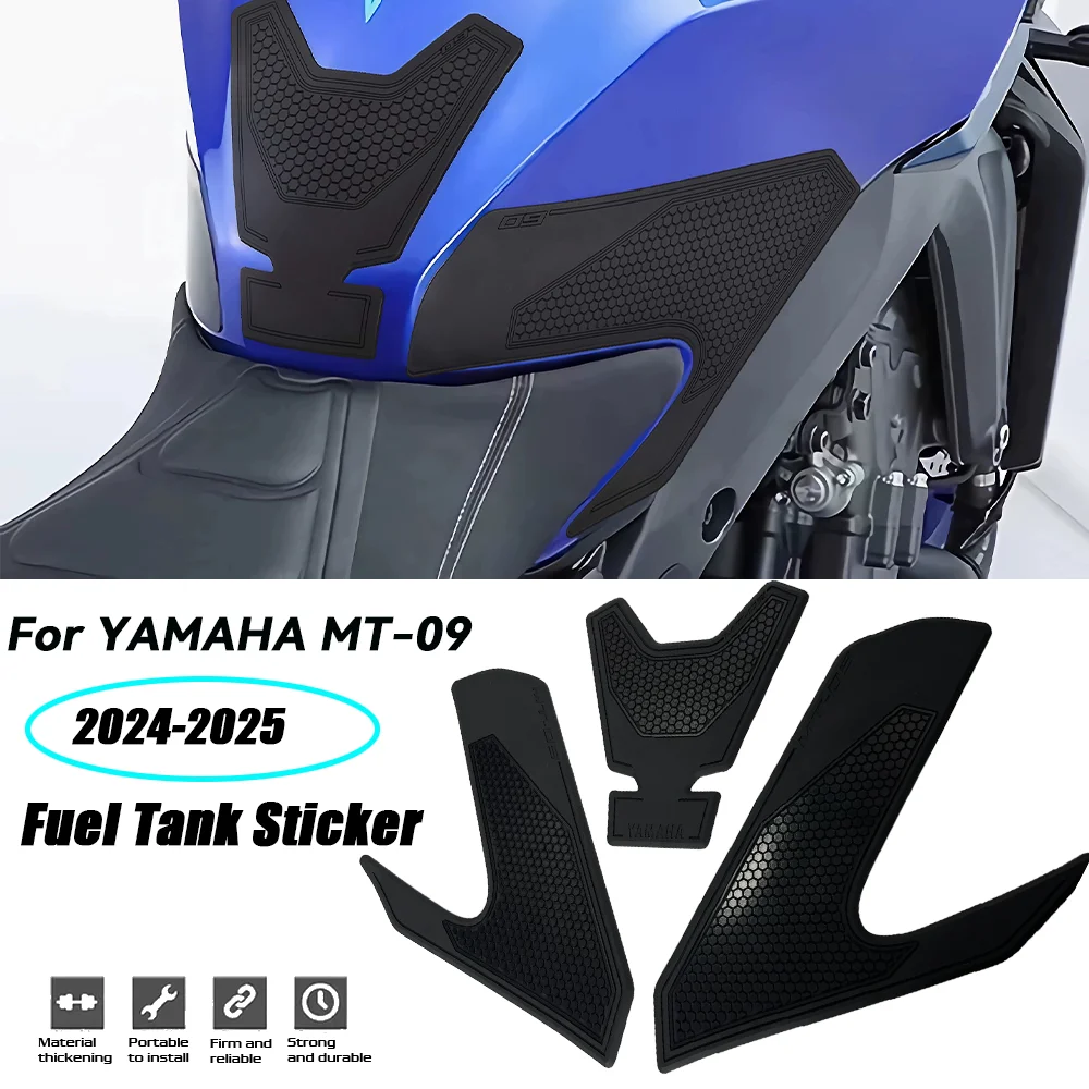 

For MT-09 2024 2025 2026 Fuel Tank Pad Tank Side Protection MT-09 Antislip Pad MT09 2024-2026 mt09