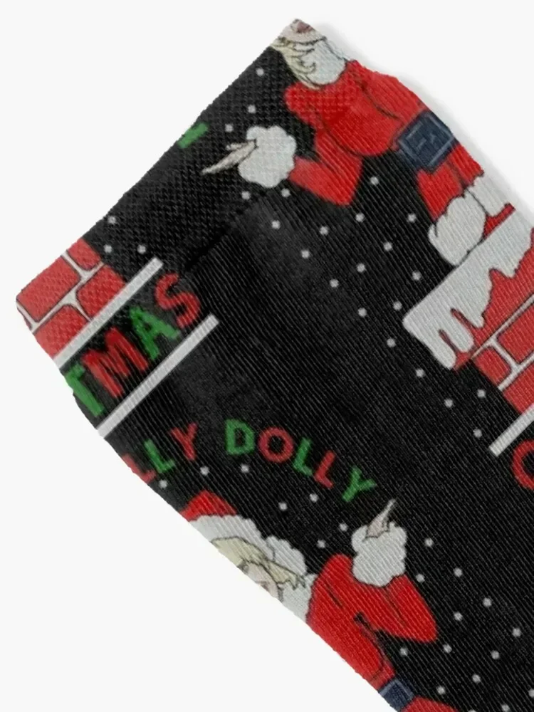 Have a Holly Dolly Christmas - Funny country music Christmas sweater Socks hockey ankle Thermal man winter Male Socks Women's