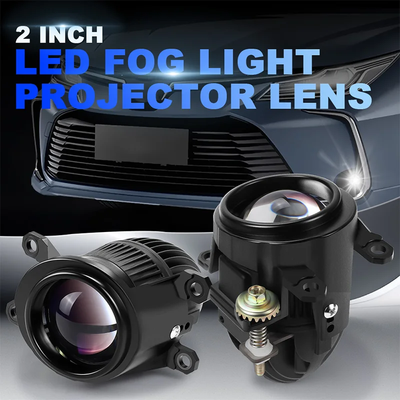 2 Inch Bi-LED Fog Light Mini Lens Front Lamp PTF For Toyota COROLLA CROSS/C-HR/ALTIS/PRIUS/HILUX REVO/VIOS/YARIS Car Upgrade