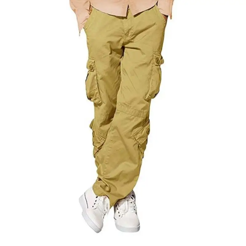 

Men's Tactical Pants Autumnal Mountain Climbing Multi-ket Long Casual Straight Leg Pants Unbranded PVC Material