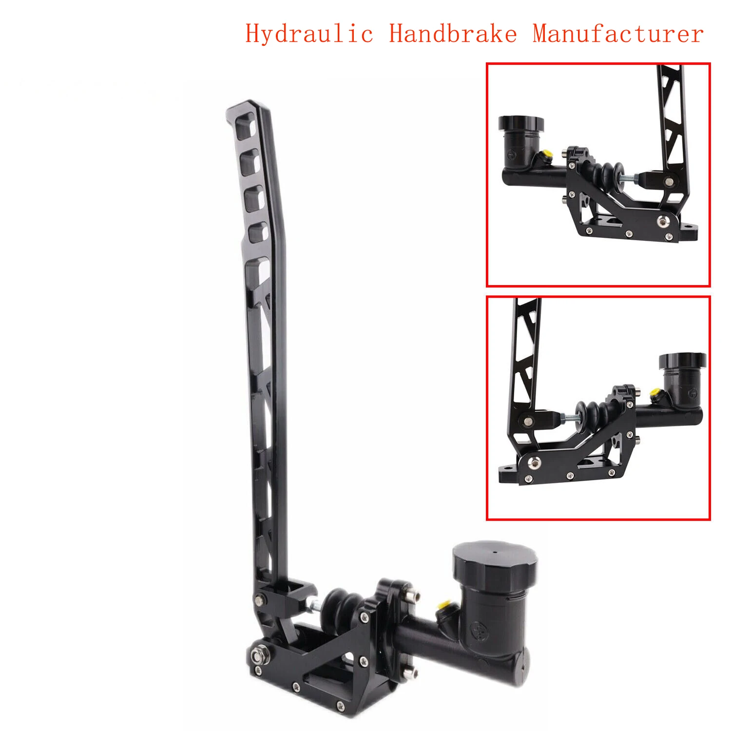Aluminiowy hamulec hydrauliczny Drift Hydro E-Brake Wyścigowy hamulec ręczny Długie ramię Czarny zestaw przekładni Producenci dźwigni hamulca ręcznego