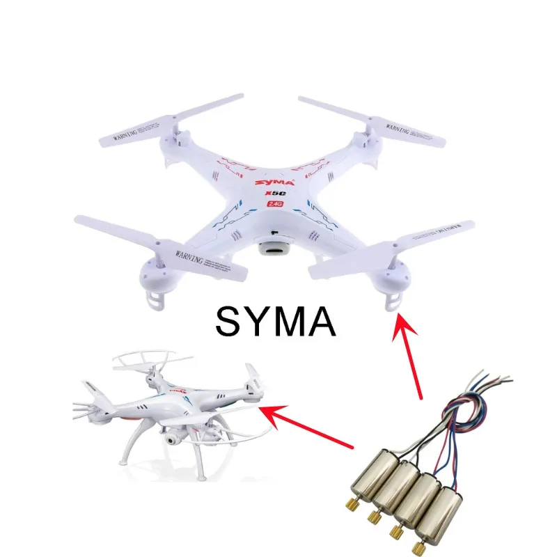 SYMA X5S X5SC Motors Engine With Aolly Metal Gear For X5SW X5HC X5HW X5UC X5UW RC Drone 4Pcs/Lot