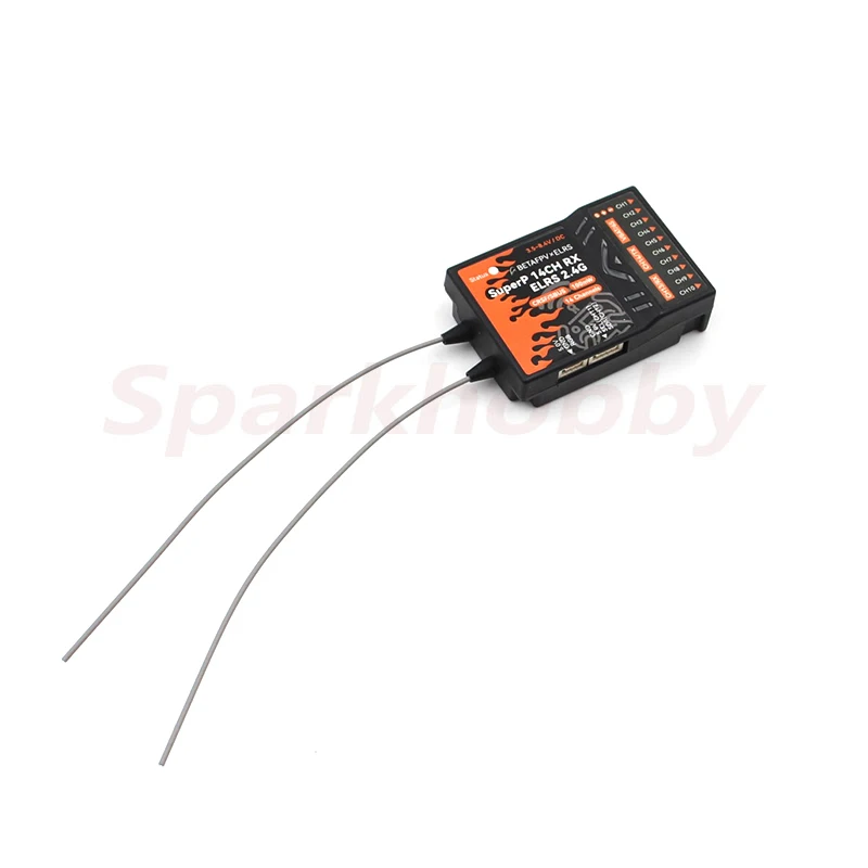 BETAFPV SuperP 14CH PWM Diversity Receiver ELRS 2.4Ghz/915MHz with Dual Antenna Dual Reception For RC aircraft Cars Boats Drones