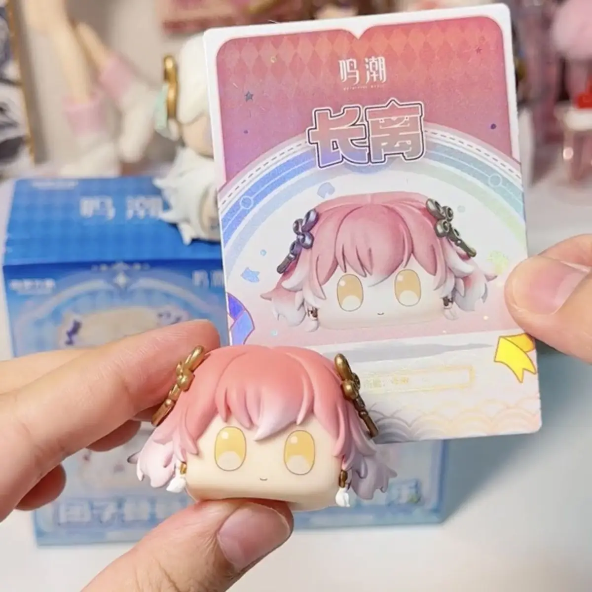 Spaß Wuthering Waves Echte Knödel Stapeln Blind Box Moe Bead Puppe Cartethyia Geheimnis Geschenk Spielzeug Für Sammler Heißer Verkauf