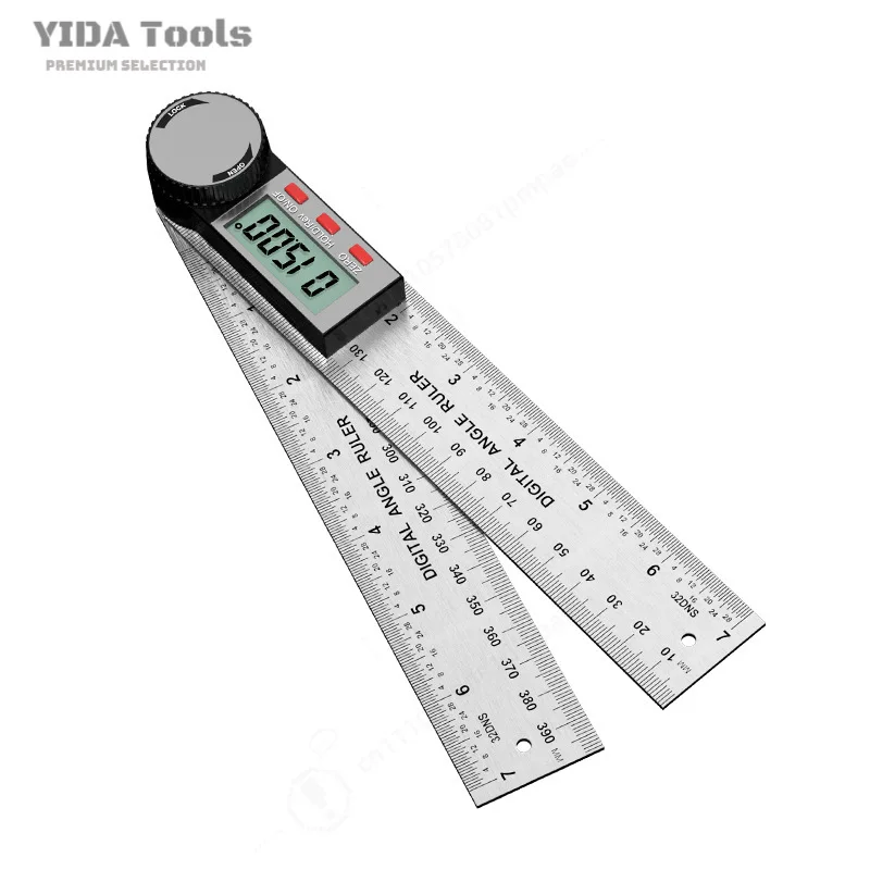 Digital Angle Ruler High Precision Electronic Protractor 360° Multi-function Universal Woodworking Measuring Tool