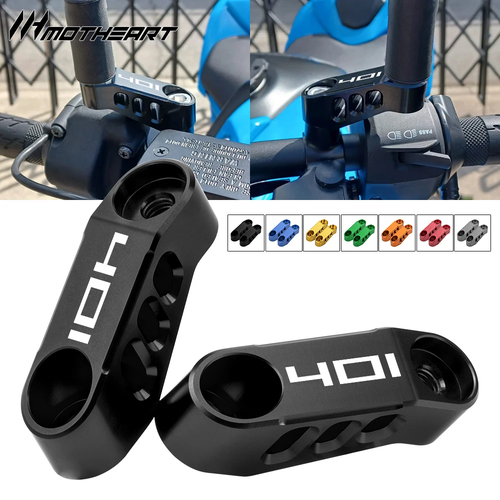 Motorcycle Mirror Bracket Risers Adapters For Husqvarna Svartpilen401 Vitpilen401 2015-2024 Durable Replacement Accessories