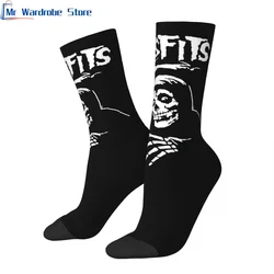 Misfits Skull calzini divertenti per uomo donna uomo Unisex Crazy Street Style stampato Happy Crew Sock con stampa estiva