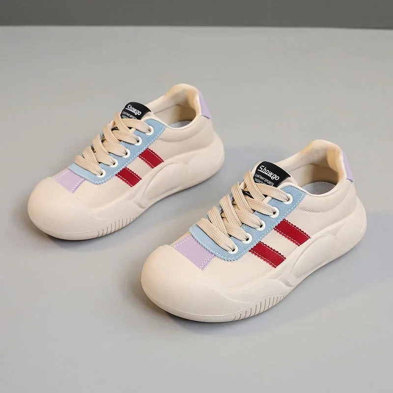 Baskets à lacets pour femmes, chaussures de tennis décontractées, plate-forme de luxe, extérieur, mode, compagnon canisé, 2021