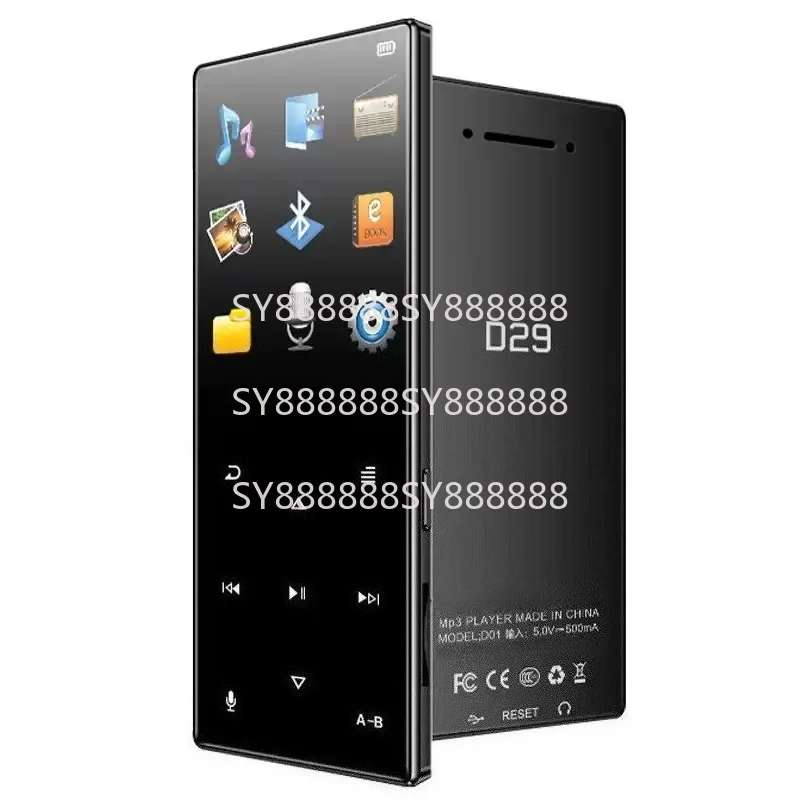 Reproductor MP3 MP4 portátil mini de 16 GB para RUIZU D29, altavoz Bluetooth, libro electrónico, radio, video, reproductor de música para estudiantes