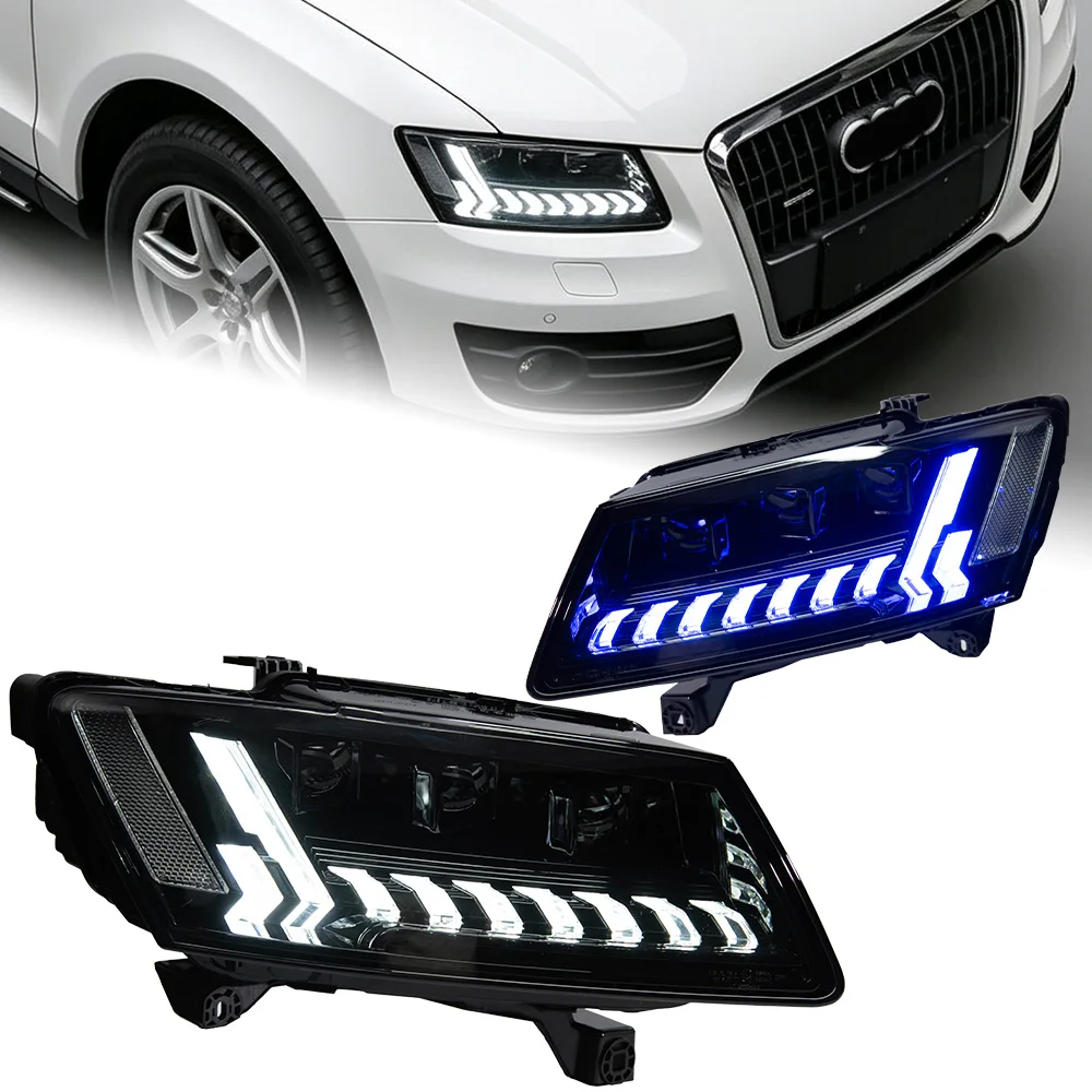 Car Lights For Audi Q5 2009-2018 Dynamic Signal LED Headlights DRL Front Headlamp Projector Lens Automotive Accessories
