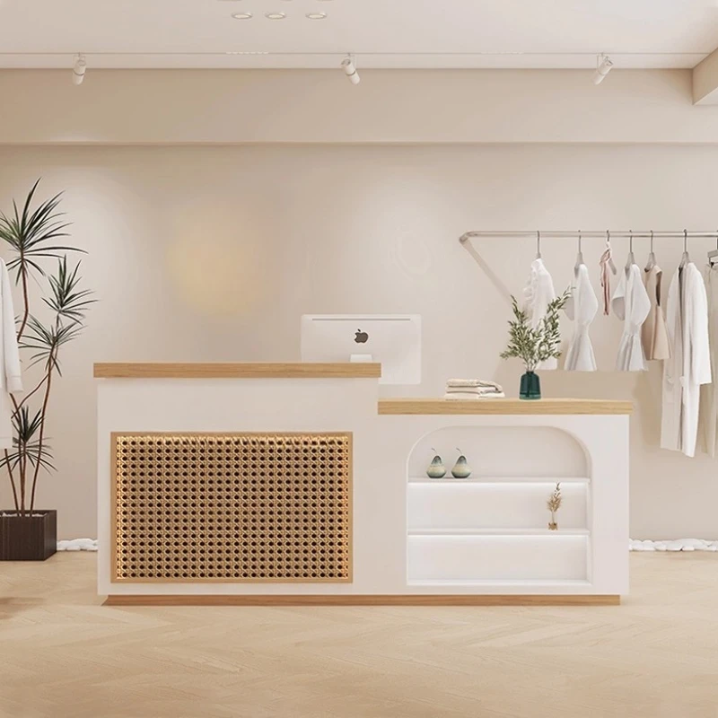 مكاتب الاستقبال الحديثة للتجميل تعرض مطعم التصميم الجمالي مكاتب الاستقبال أرفف الصالون Escritorio الأثاث العصري