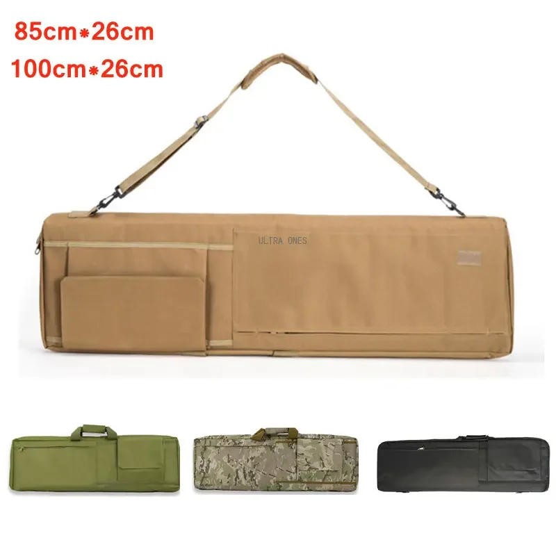 Tactical Gun Bag Outoor Shooting Paintball CS Waterproof Rifle Case with Portable Handle Hunting Airsoft Cushion Pad Handbag