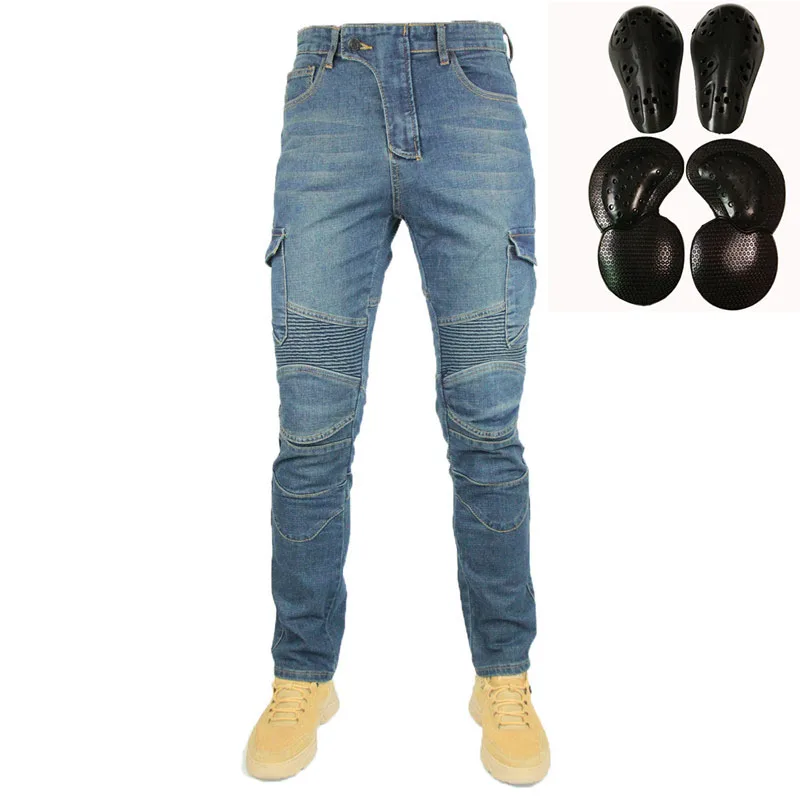 

Motorcycle Jeans Pantalones Motocicleta Hombre Featherbed Jeans Standard Version Car Ride Trousers pant motorcycles men