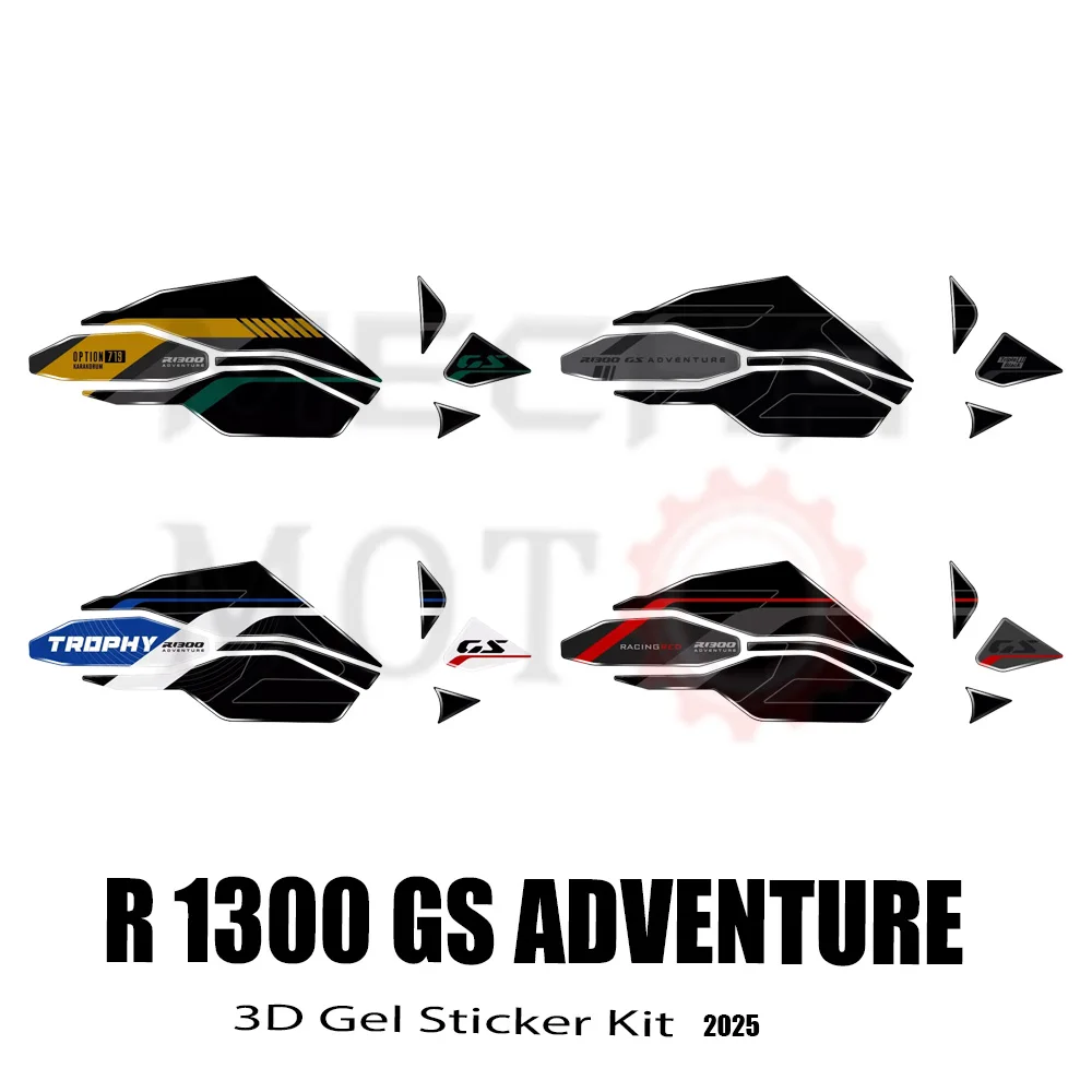 For BMW R1300GSA R 1300 GS Adventure 2024 2025 Motorcycle Accessories 3D Epoxy Resin Sticker Swingarm Protection Kit