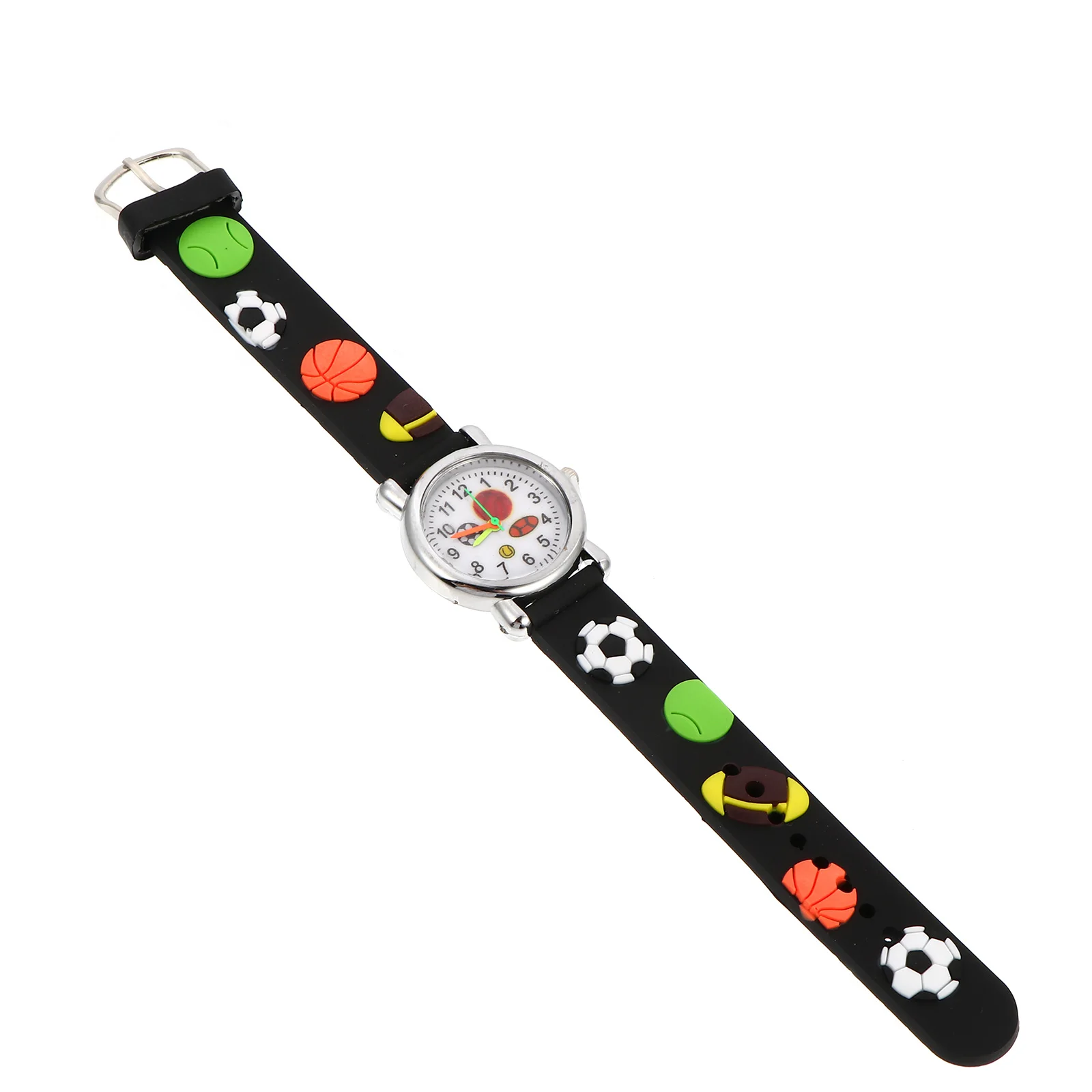 

3pcs 3D Cartoon Kids Wristwatch Stainless Steel Adjustable Strap Birthday Gift for Children Clear Dial Toddler Watch Christmas