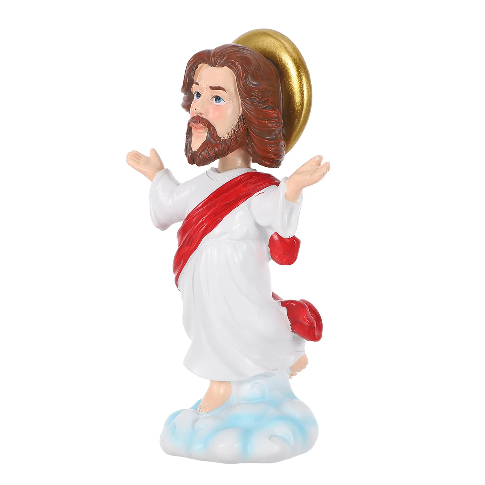 

Jesus Bobblehead Ornaments Resin Simulation Figure for Vehicle Interior Car Dashboard Accessories Religious Desktop Statue Decor
