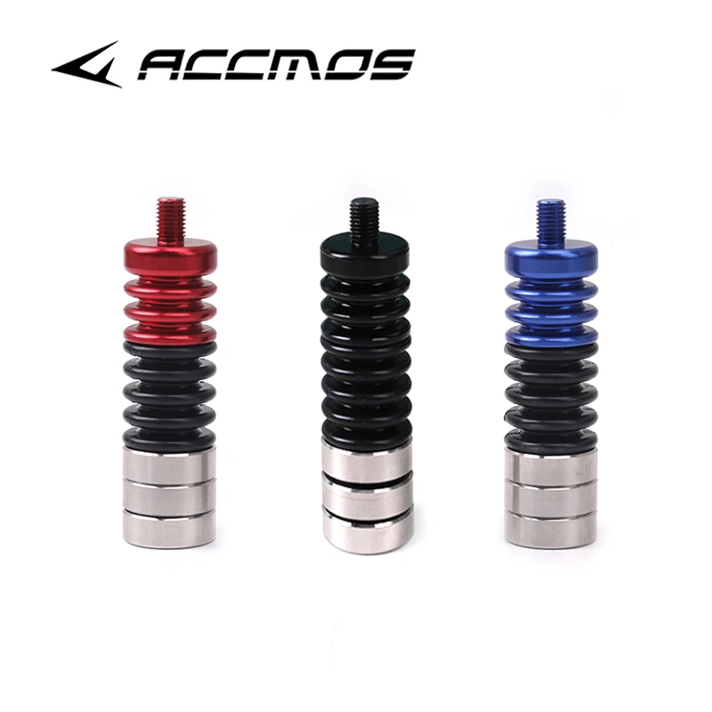 Detachable Archery Damper Stabilizer Weight Rubber Stainless Steel Shock Absorber for Recurve/Compound Bow Balance Bar