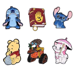 Funny Cartoon Movie Character Enamel Pins Brooches For Women Clothing Backpack Lapel Badges Fashion Jewelry Accessories Gifts