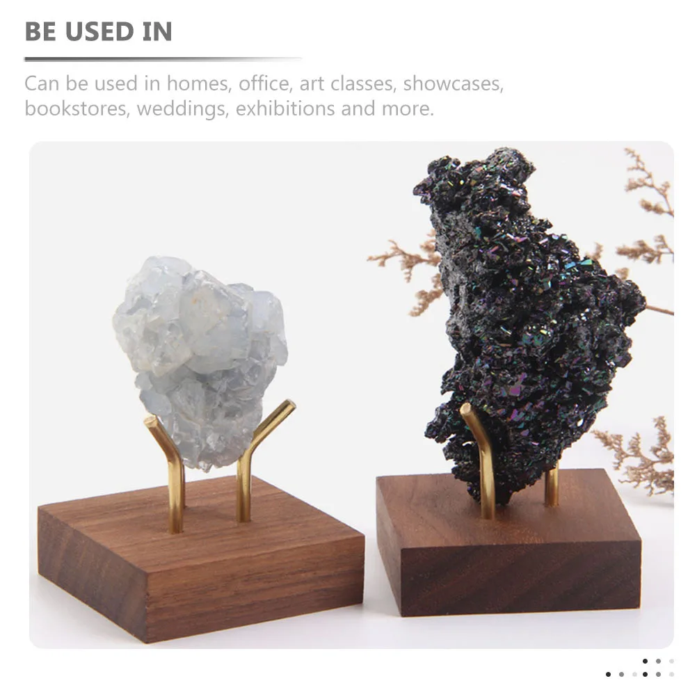 

Crystal Mineral Display Stand Fine Workmanship Multi Function Base for Rare Stones Minerals Display Rack Geodes Agate Stand