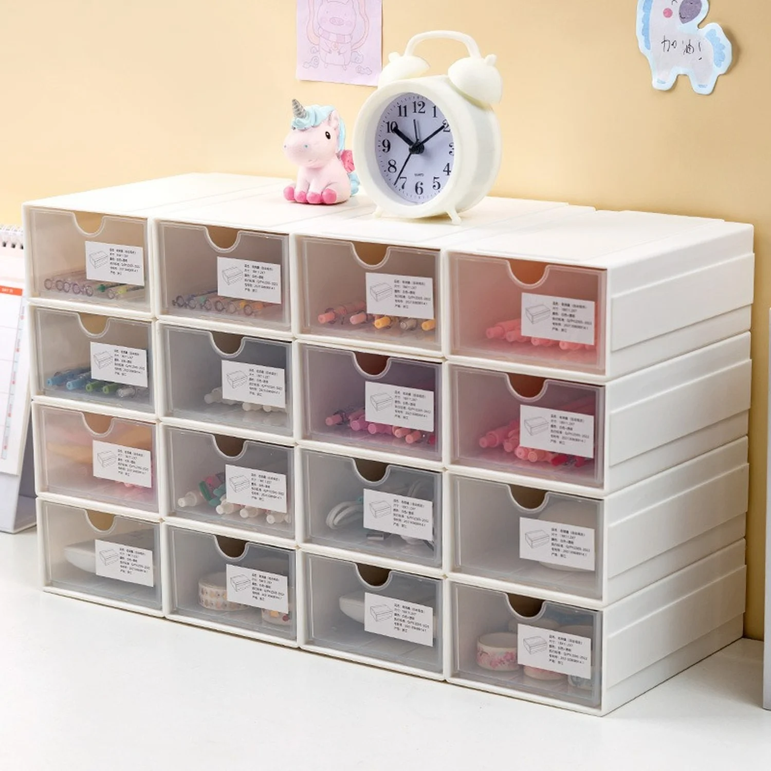 Desktop drawer storage box desk stationery desk storage rack student dormitory table small storage cabinet